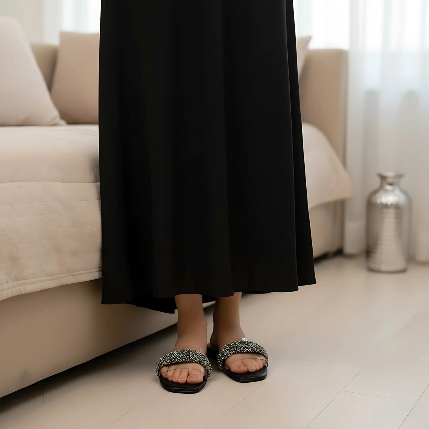 DIAMANTE FLAT STRAP