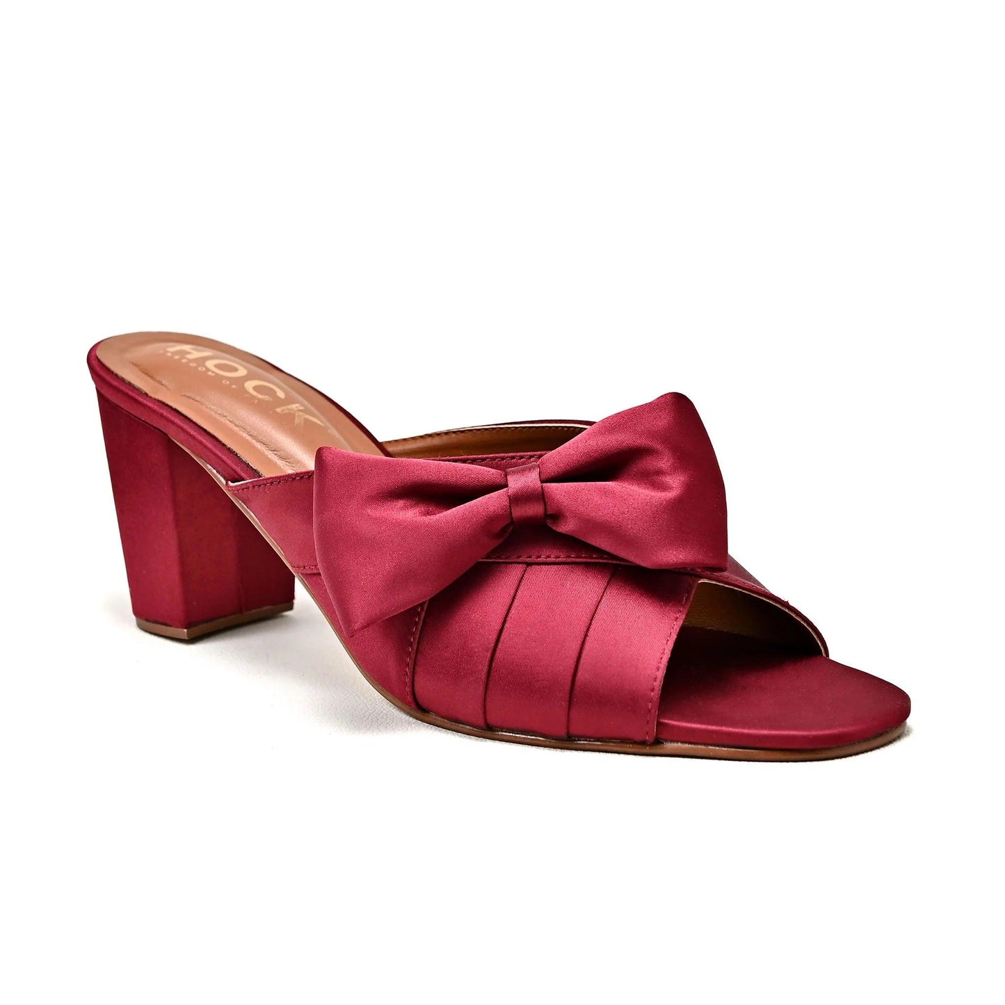 Satin-Bow Block heel