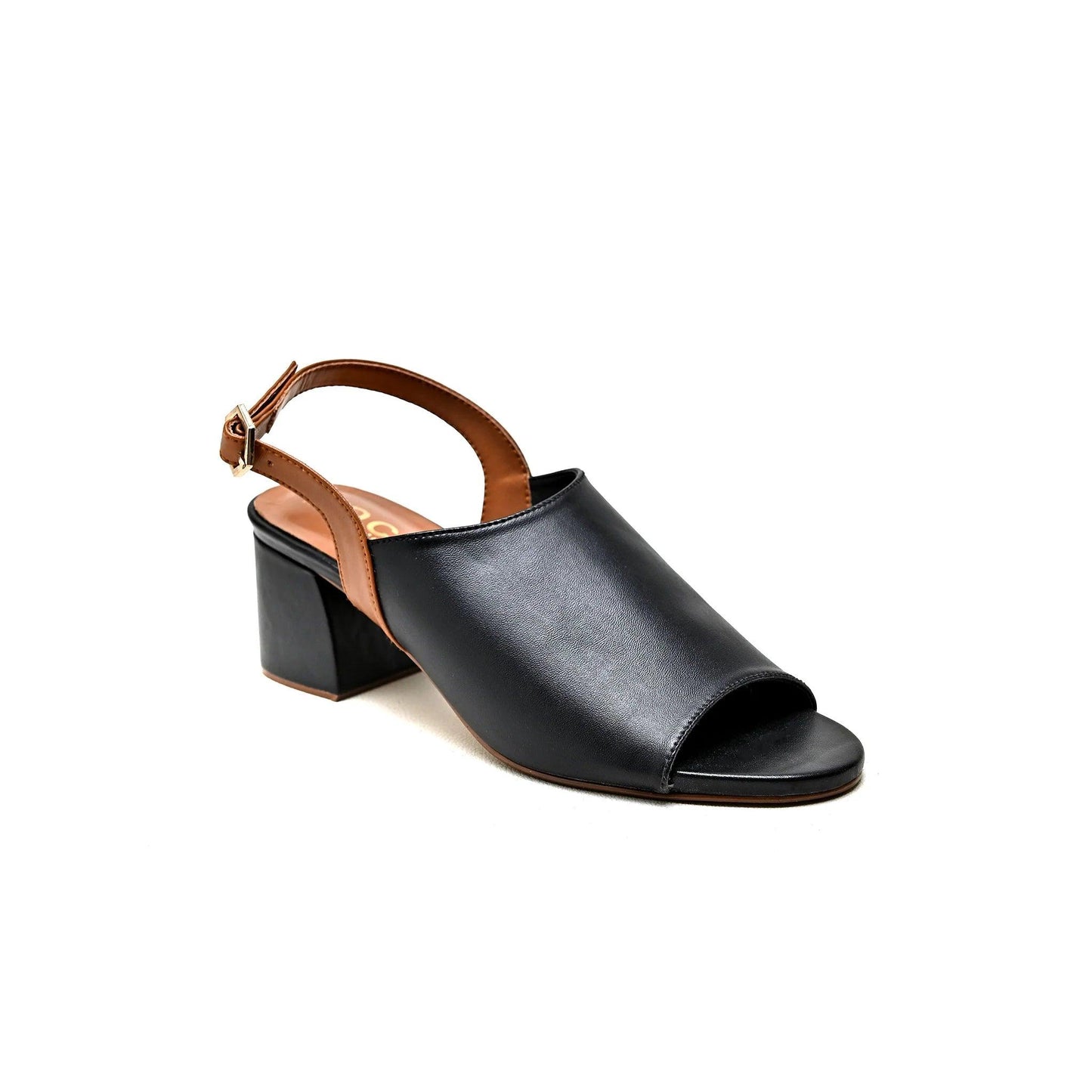 Round Toe Heeled Sandal