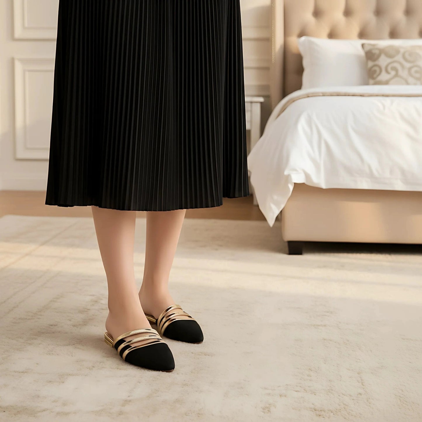 Tres-Straps Mules