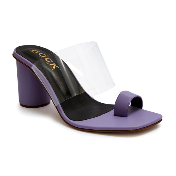 Clear Toe-Loop Sandals (Purple)