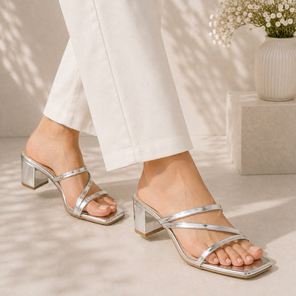 Elora Metallic Heels