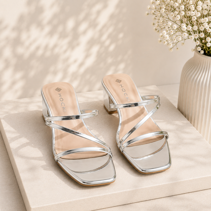 Elora Metallic Heels