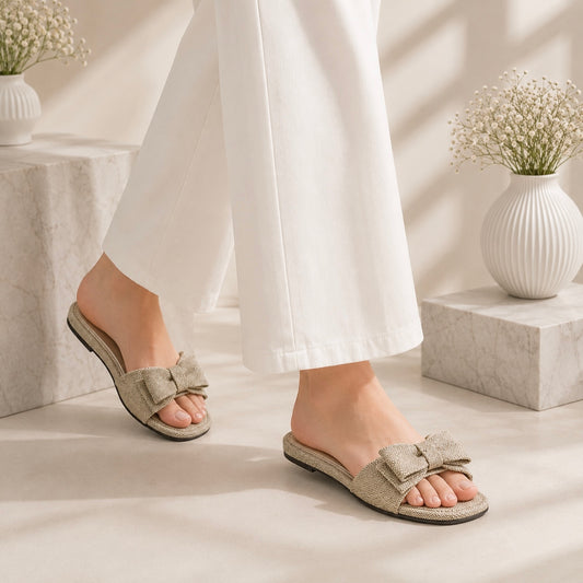 Casual Bow Slides