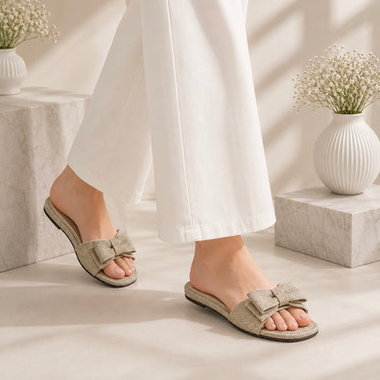 Casual Bow Slides