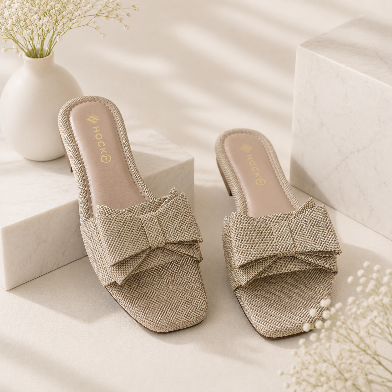 Casual Bow Slides