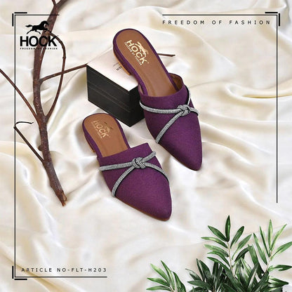 Gem-Embellished Mules