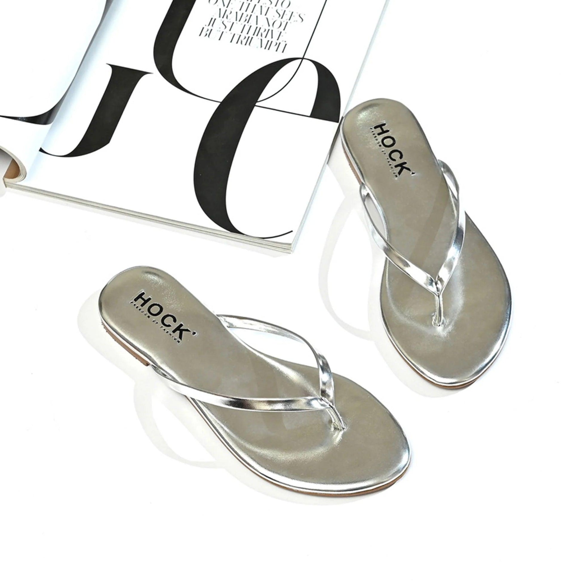 Metallic Flip flops HOCK