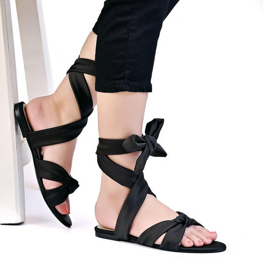 Lace-Up Sandals