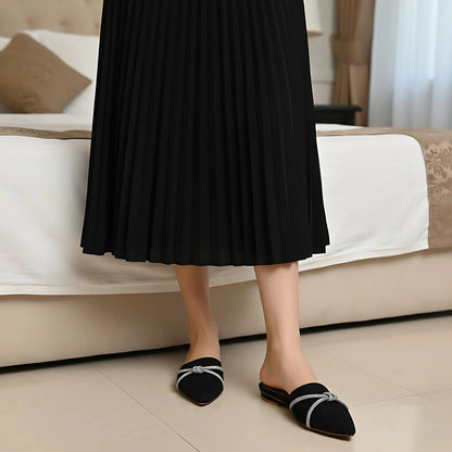 Gem-Embellished Mules