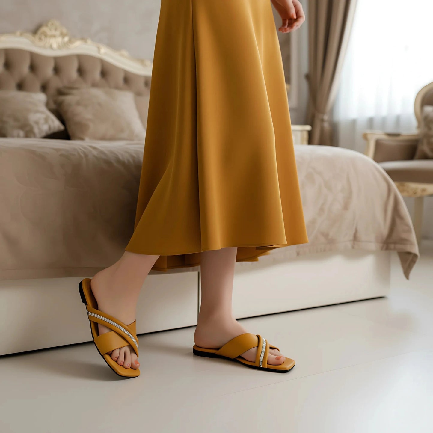 Cross Embellished straps