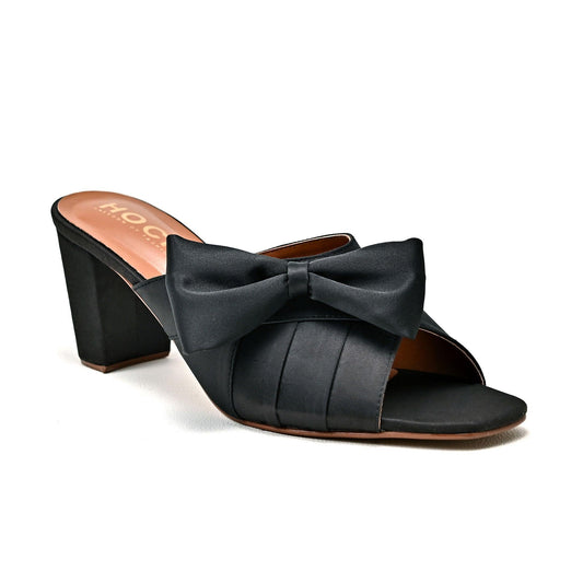 Satin-Bow Block heel