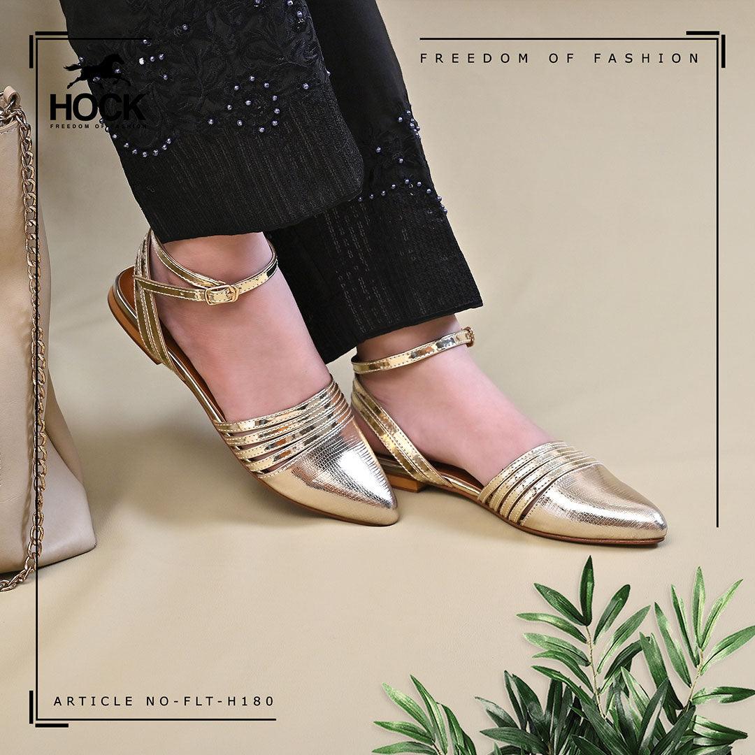 PRETTY GOLD PUMPS (MULES) (Golden)