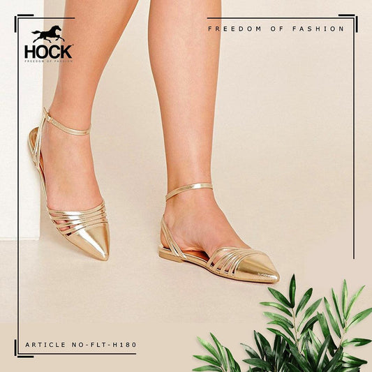 PRETTY GOLD PUMPS (MULES) (Golden)